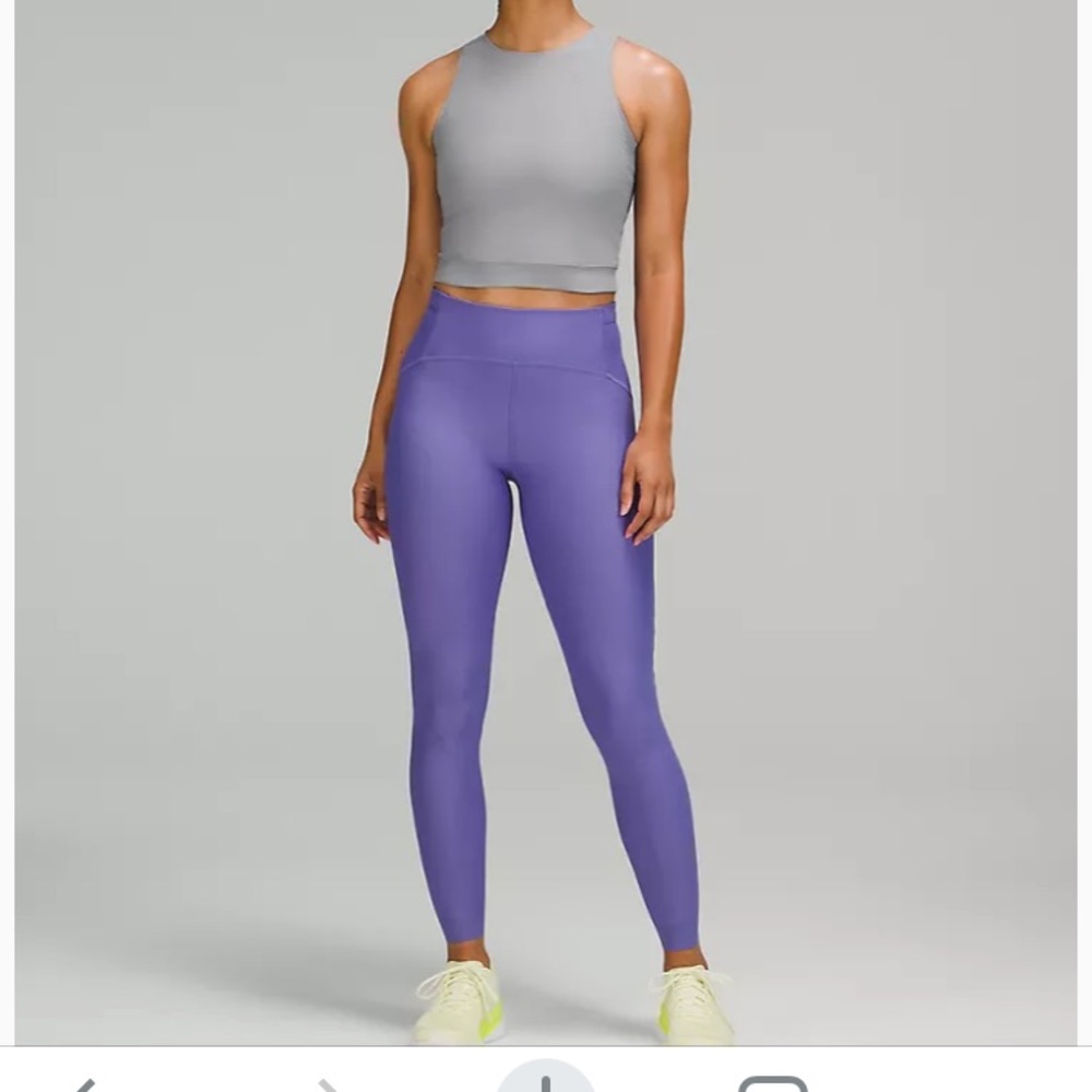 NWT Lululemon SenseKnit Running HR Tight 28” Charged Indigo Sz 6 - Picture 2 of 14